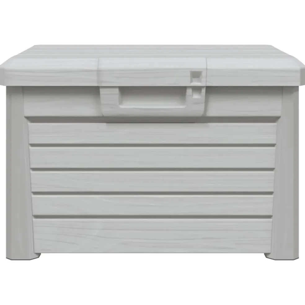vidaXL Kussenbox 73x50,5x46,5 cm polypropeen grijs