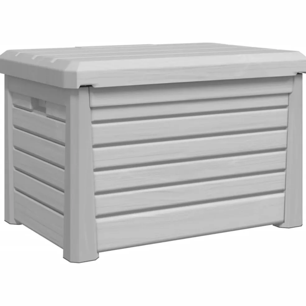 vidaXL Kussenbox 73x50,5x46,5 cm polypropeen grijs
