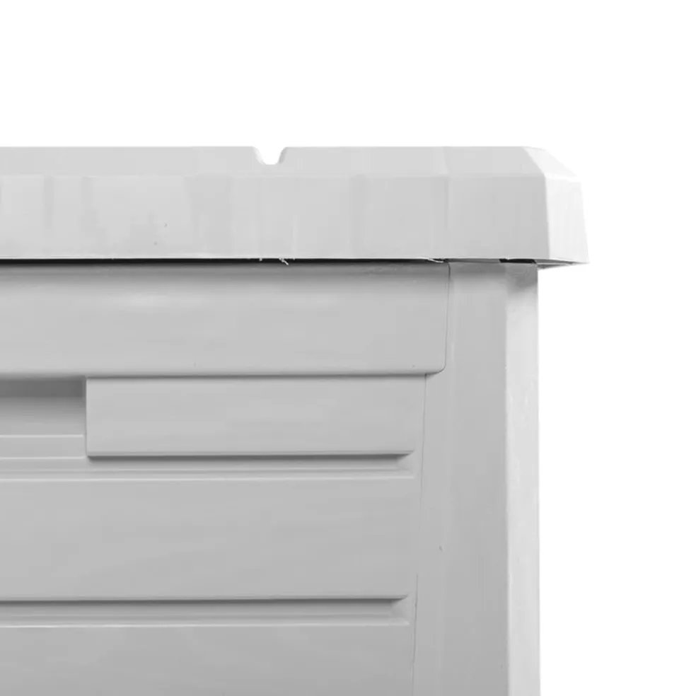 vidaXL Kussenbox 73x50,5x46,5 cm polypropeen grijs