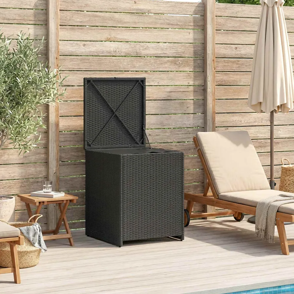 vidaXL Kussenbox 55 x 55 x 69 cm staal