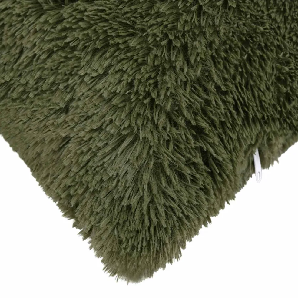 vidaXL Kussen met kussen HEERLEN 2 st Groen PV Fleece