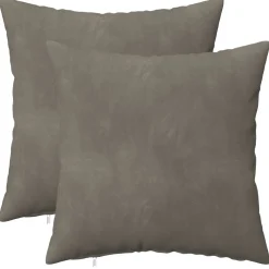 vidaXL Kussen met kussen HEERLEN 2 st Lichtgrijs fluweel