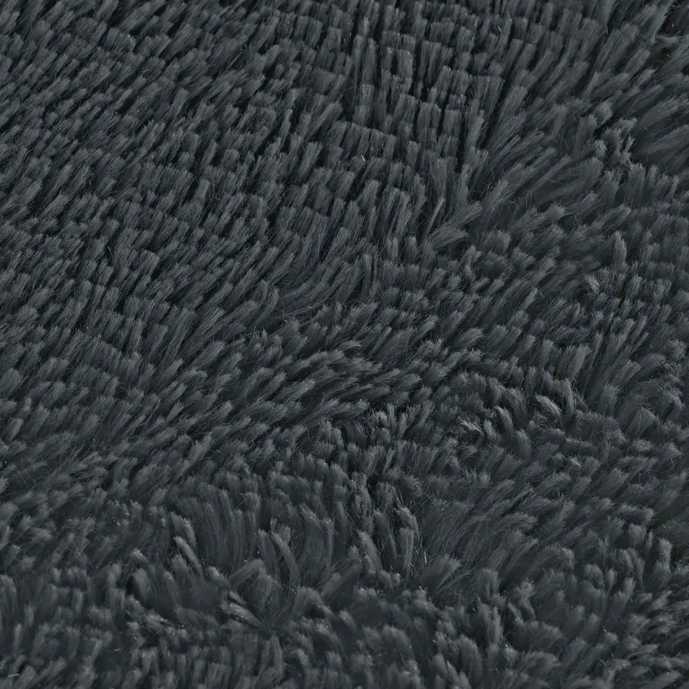vidaXL Kussen met kussen HEERLEN 2 st Antraciet PV Fleece