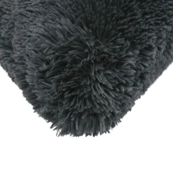 vidaXL Kussen met kussen HEERLEN 2 st Antraciet PV Fleece