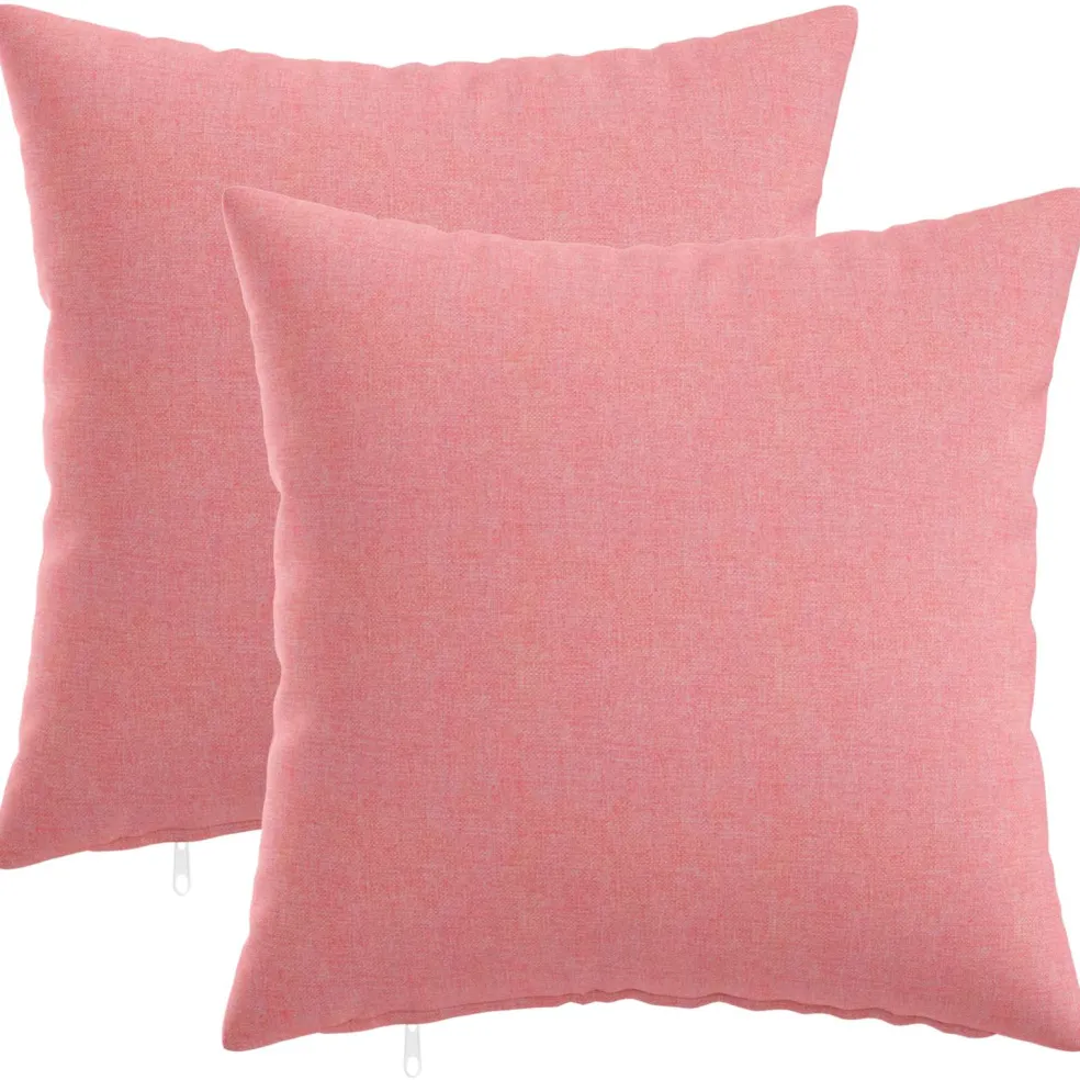 vidaXL Kussen met kussen HEERLEN 2 st Roze Stof