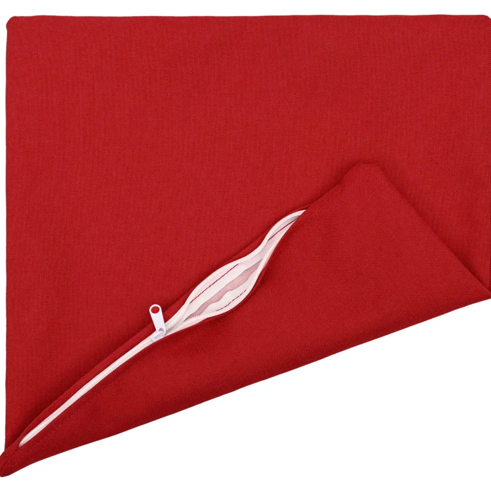 vidaXL Kussen met kussen HEERLEN 2 st Rood Stof