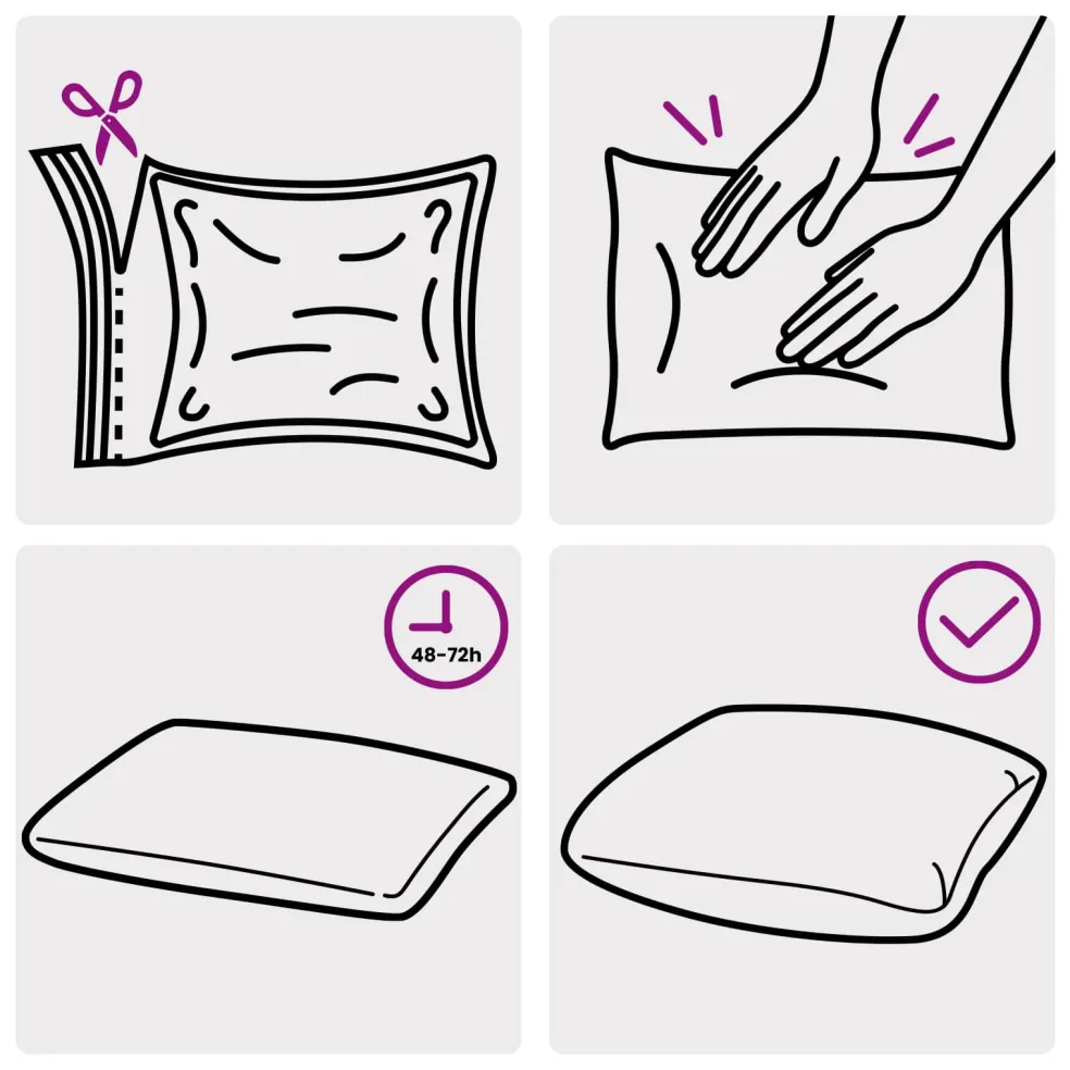 vidaXL Kussen met kussen HEERLEN 2 st Crèmekleurig Stof