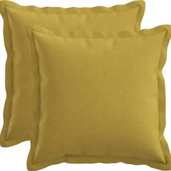 vidaXL Kussen met kussen HOUTEN 2 st Lichtgroen Faux Linnen