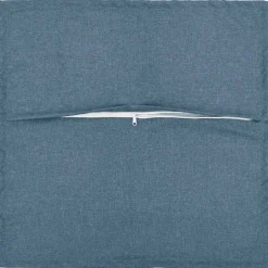 vidaXL Kussen met kussen HOUTEN 2 st Jeans Blauw Faux Linnen