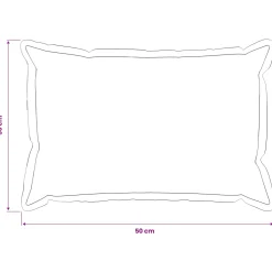 vidaXL Kussen met kussen HOUTEN 2 st Roze Faux Linnen