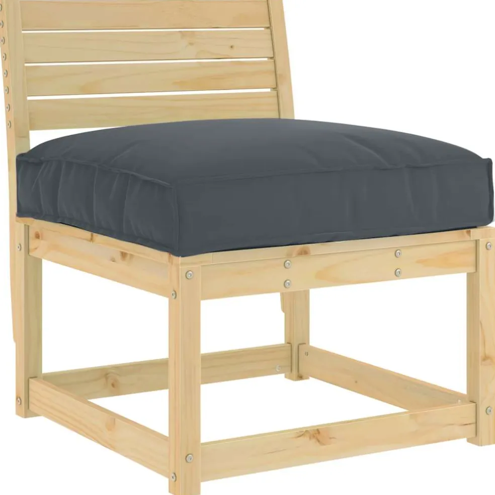 vidaXL Kussen Oxford Stof Antraciet 80 x 80 x 12 cm