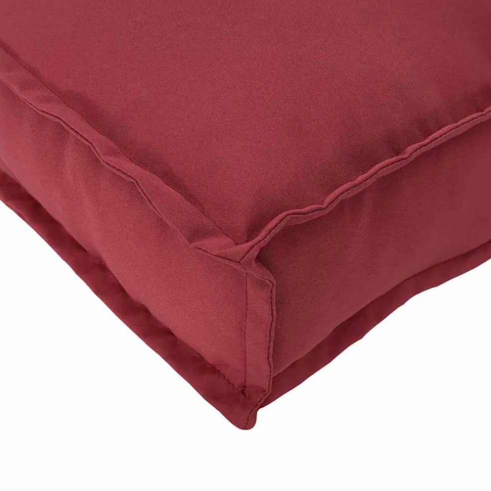 vidaXL Kussen Oxford Stof Wijnrood 80 x 40 x 12 cm
