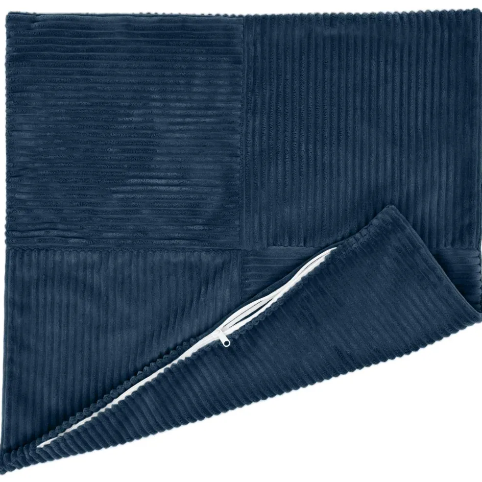 vidaXL Kussensloop 2 pcs ALMELO Crèmekleurig 30 x 30 cm corduroy