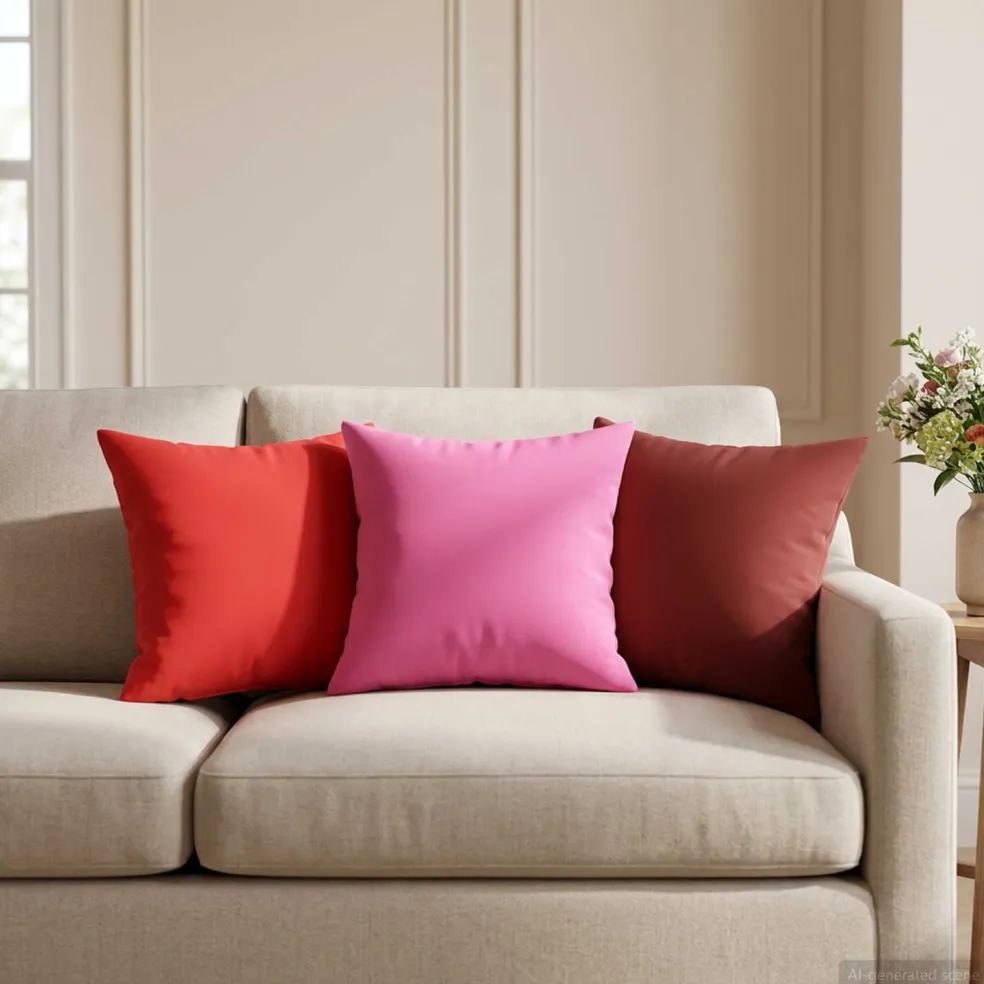 vidaXL Kussensloop 2 pcs HEERLEN Roze 30 x 30 cm Polyester