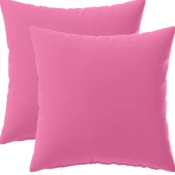 vidaXL Kussensloop 2 pcs HEERLEN Roze 30 x 30 cm Polyester