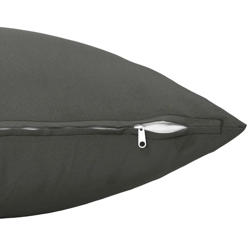 vidaXL Kussensloop 2 pcs HEERLEN Antraciet 30 x 30 cm Polyester