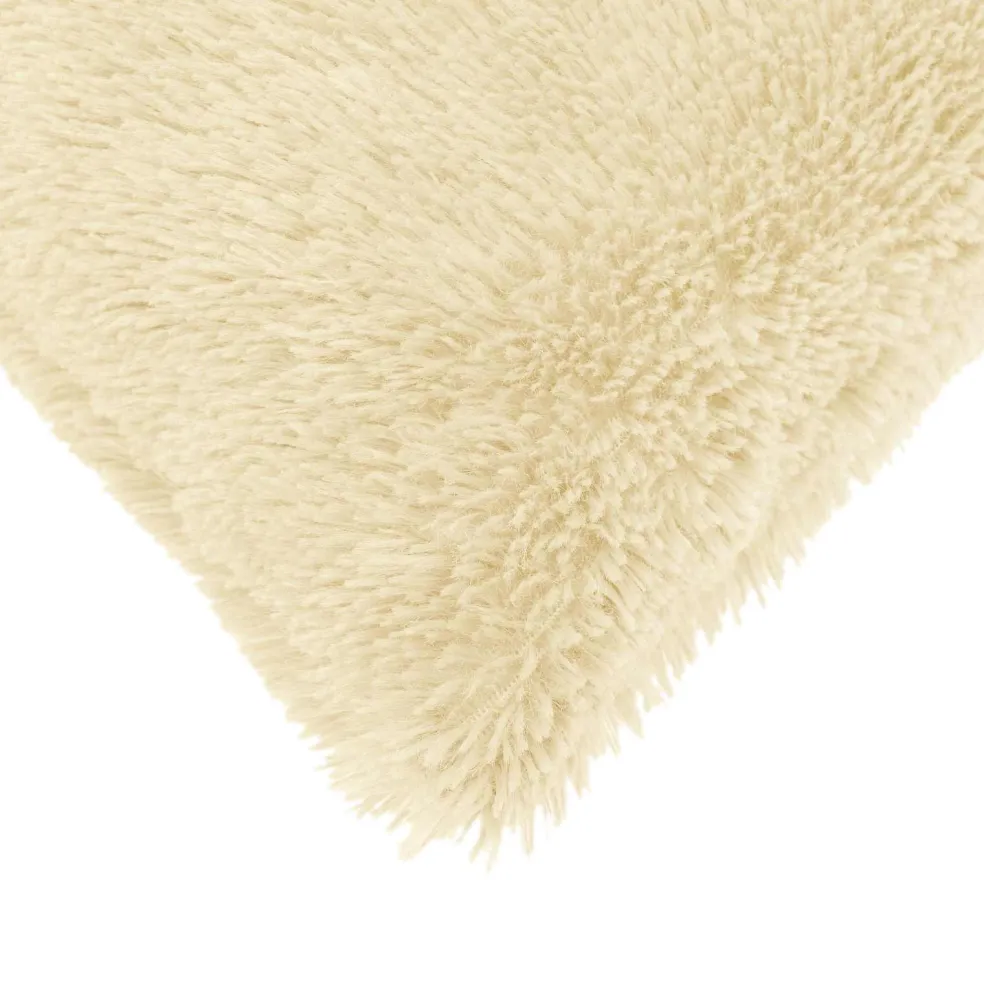 vidaXL Kussensloop 2 pcs HEERLEN Crèmekleurig 30 x 30 cm PV Fleece