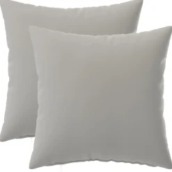 vidaXL Kussensloop 2 pcs HEERLEN Grijs 30 x 30 cm Polyester