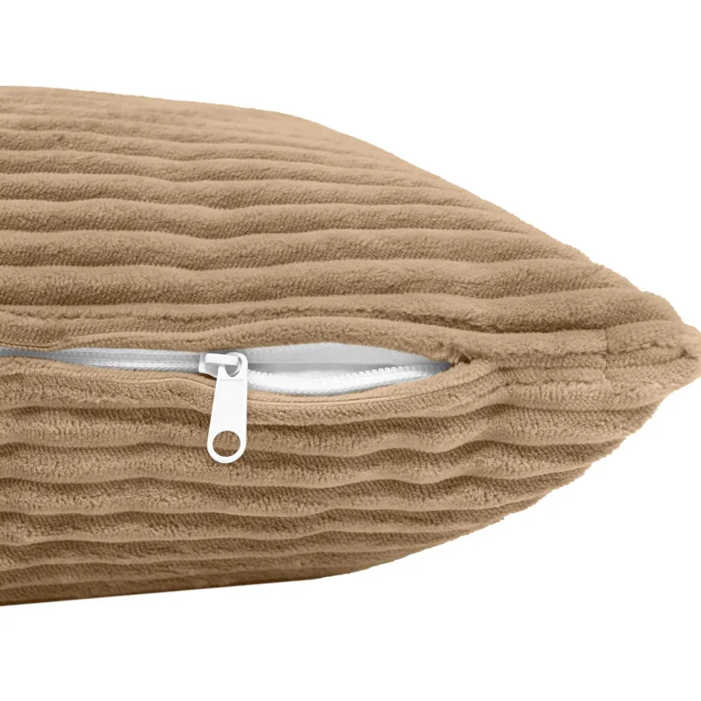 vidaXL Kussensloop 2 pcs HEERLEN Bruin 30 x 30 cm corduroy