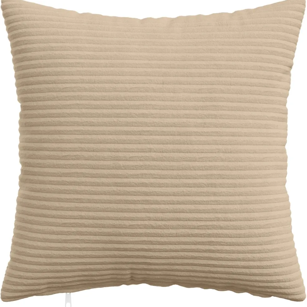 vidaXL Kussensloop 2 pcs HEERLEN Taupe 35 x 35 cm corduroy