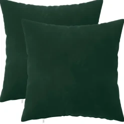 vidaXL Kussensloop 2 pcs HEERLEN Donkergroen 30 x 30 cm Fluweel