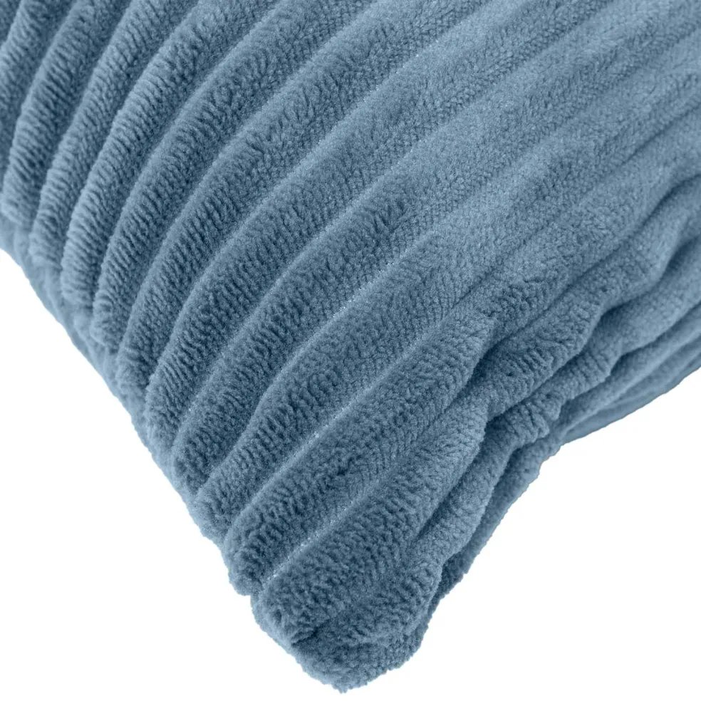 vidaXL Kussensloop 2 pcs HEERLEN Blauw 30 x 30 cm corduroy