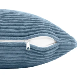 vidaXL Kussensloop 2 pcs HEERLEN Blauw 30 x 30 cm corduroy