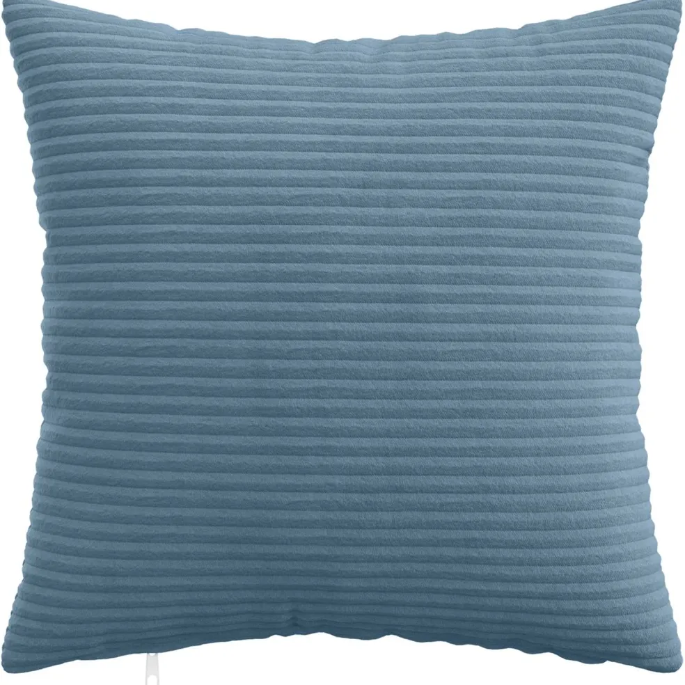 vidaXL Kussensloop 2 pcs HEERLEN Blauw 30 x 30 cm corduroy