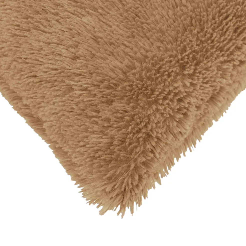vidaXL Kussensloop 2 pcs HEERLEN Taupe 30 x 30 cm PV Fleece