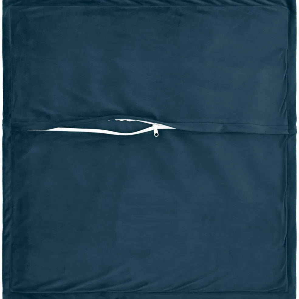 vidaXL Kussensloop 2 pcs HOUTEN Blauw 30 x 30 cm Fluweel
