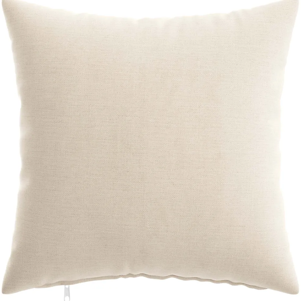 vidaXL Kussensloop 2 st HEERLEN Crèmekleurig 30 x 30 cm Chenille Stof