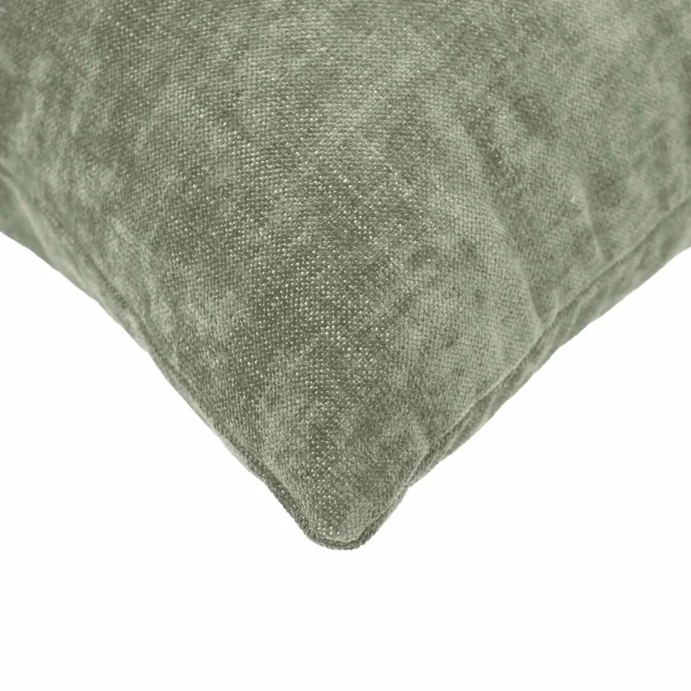 vidaXL Kussensloop 6 st HEERLEN Groen 30 x 30 cm Chenille Stof