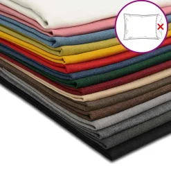 vidaXL Kussensloop 2 st HEERLEN Zwart 30 x 30 cm Stof