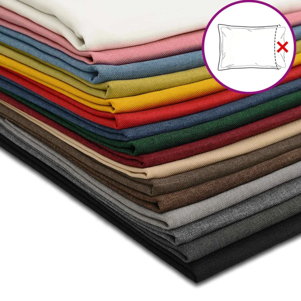 vidaXL Kussensloop 2 st HEERLEN Zwart 30 x 30 cm Stof