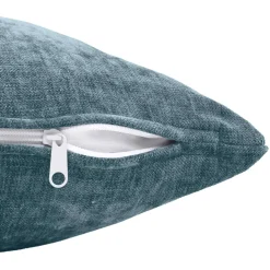 vidaXL Kussensloop 6 st HEERLEN Blauw 30 x 30 cm Chenille Stof