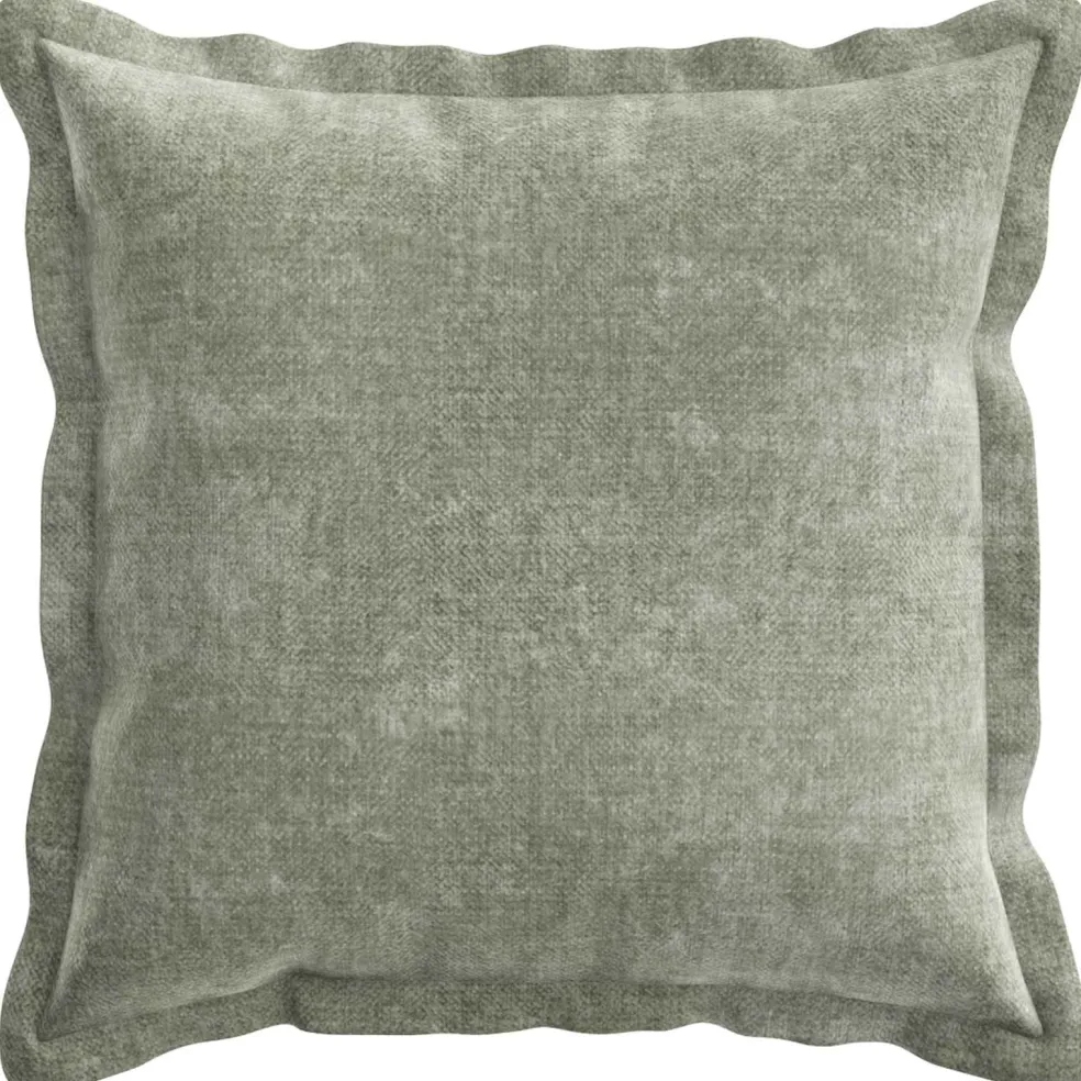 vidaXL Kussensloop 2 st HOUTEN Groen 30 x 30 cm Chenille Stof