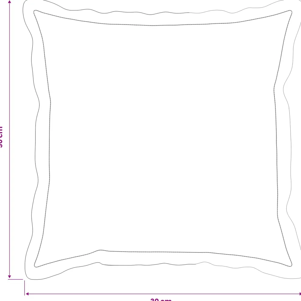 vidaXL Kussensloop 2 st HOUTEN Groen 30 x 30 cm Chenille Stof