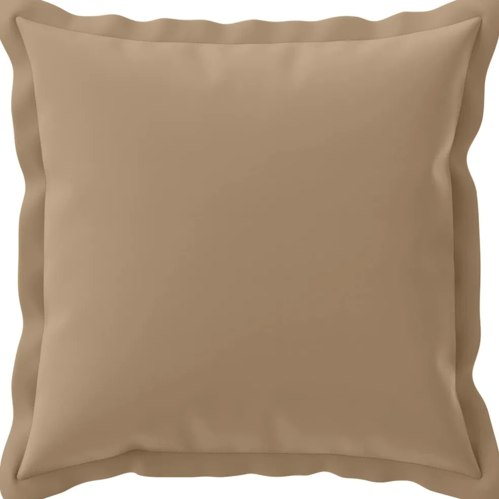 vidaXL Kussensloop 2 st HOUTEN Taupe 30 x 30 cm Polyester