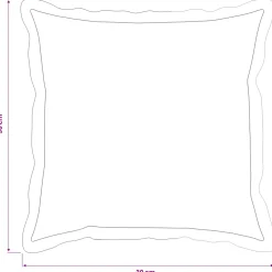 vidaXL Kussensloop 6 st HOUTEN Wit 30 x 30 cm Nep Konijnenbont