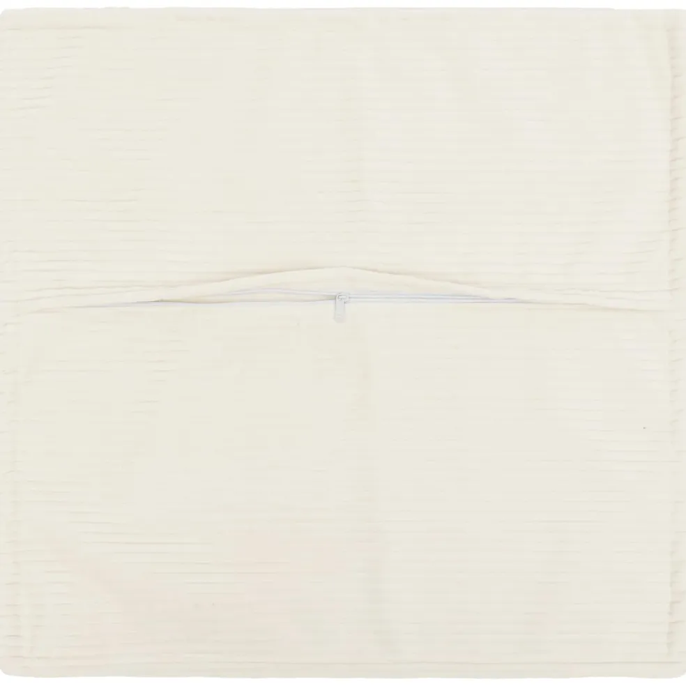 vidaXL Kussensloop 2 st HOUTEN Crèmekleurig 30 x 30 cm corduroy