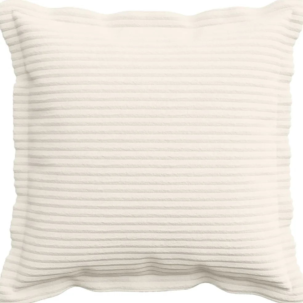 vidaXL Kussensloop 2 st HOUTEN Crèmekleurig 30 x 30 cm corduroy