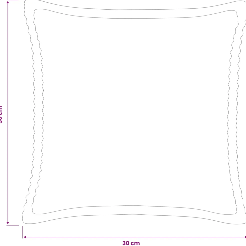 vidaXL Kussensloop 2 st HOUTEN Crèmekleurig 30 x 30 cm corduroy