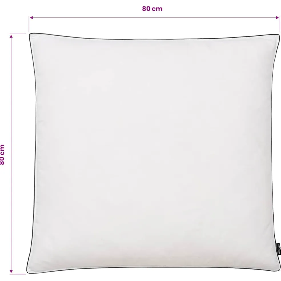 vidaXL Kussens 2 st verenvulling 80x80 cm wit