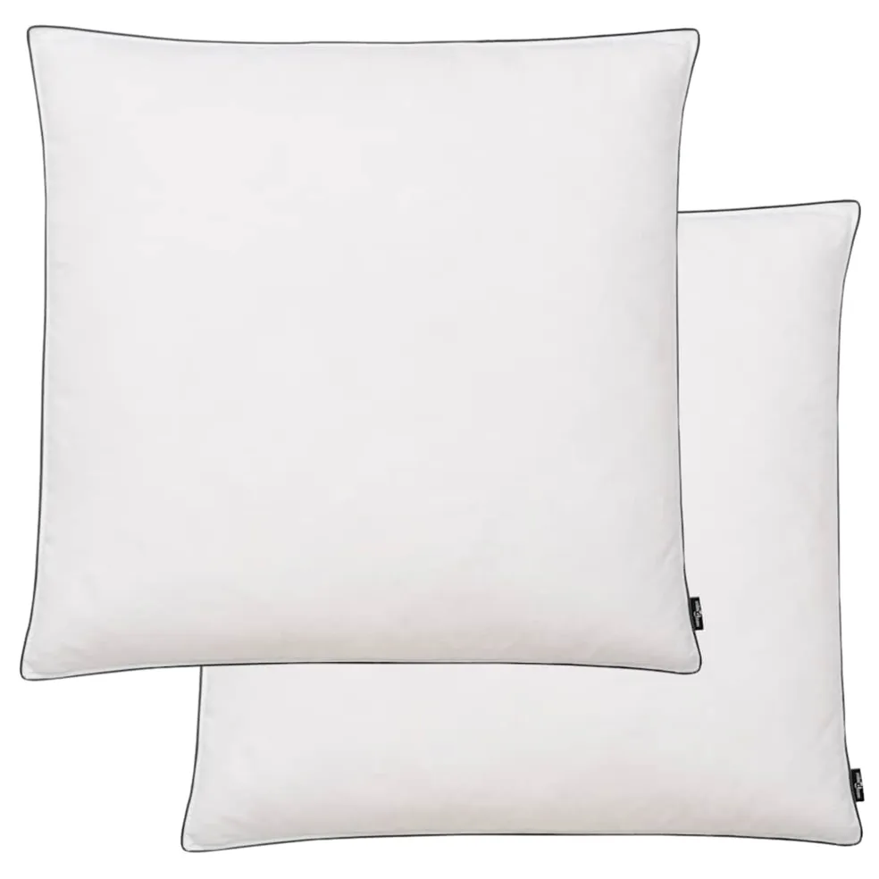 vidaXL Kussens 2 st verenvulling 80x80 cm wit