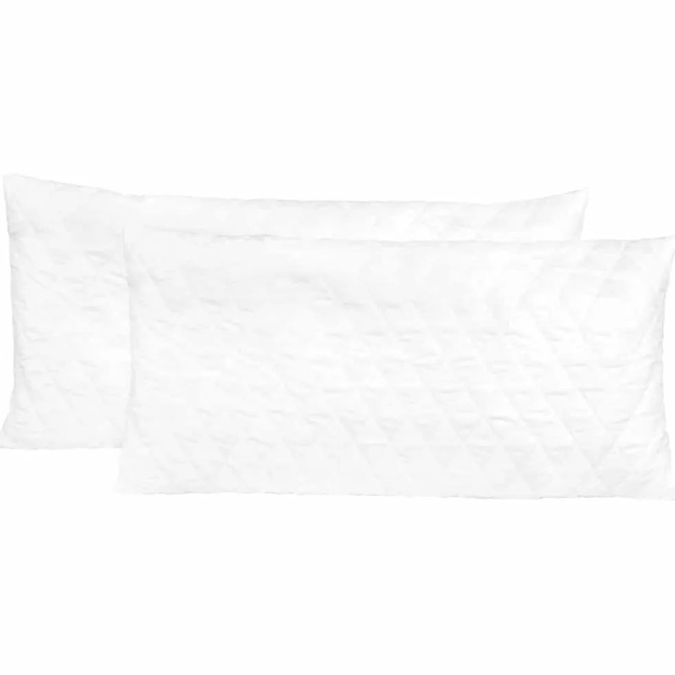 vidaXL Kussens 2 st 80x40x14 cm traagschuim