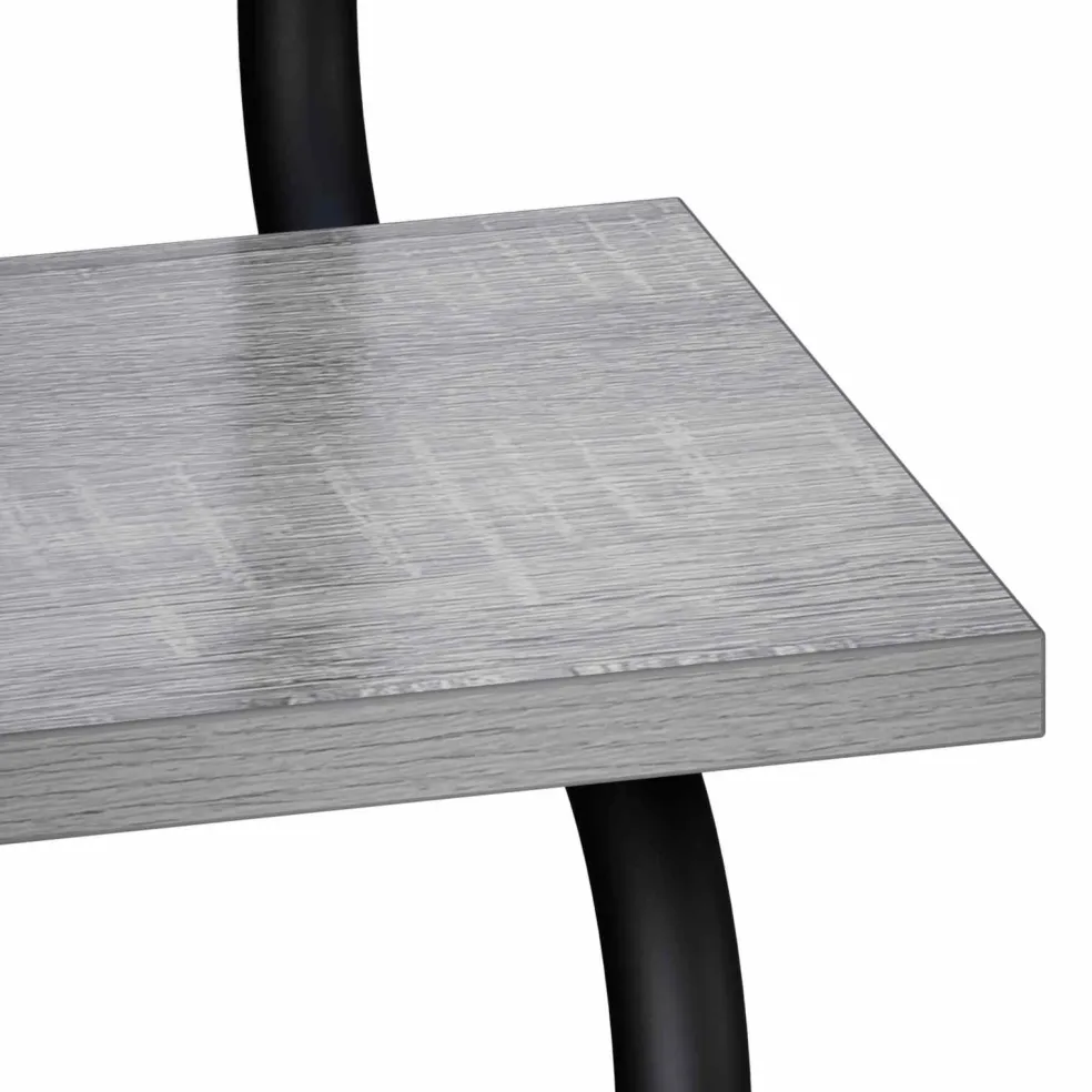 vidaXL 4-laags Wandplank Grijs Sonoma 80 x 24,5 x 104 cm Bewerkt hout