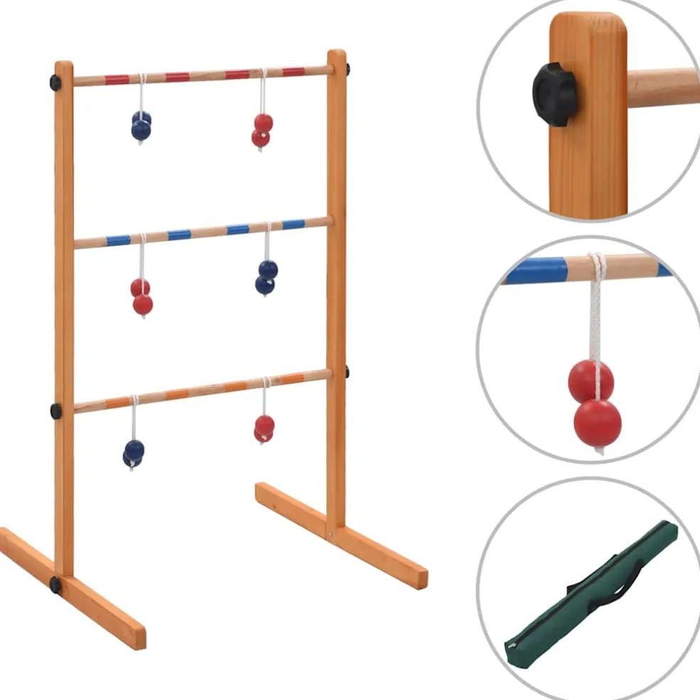 vidaXL Laddergolf hout