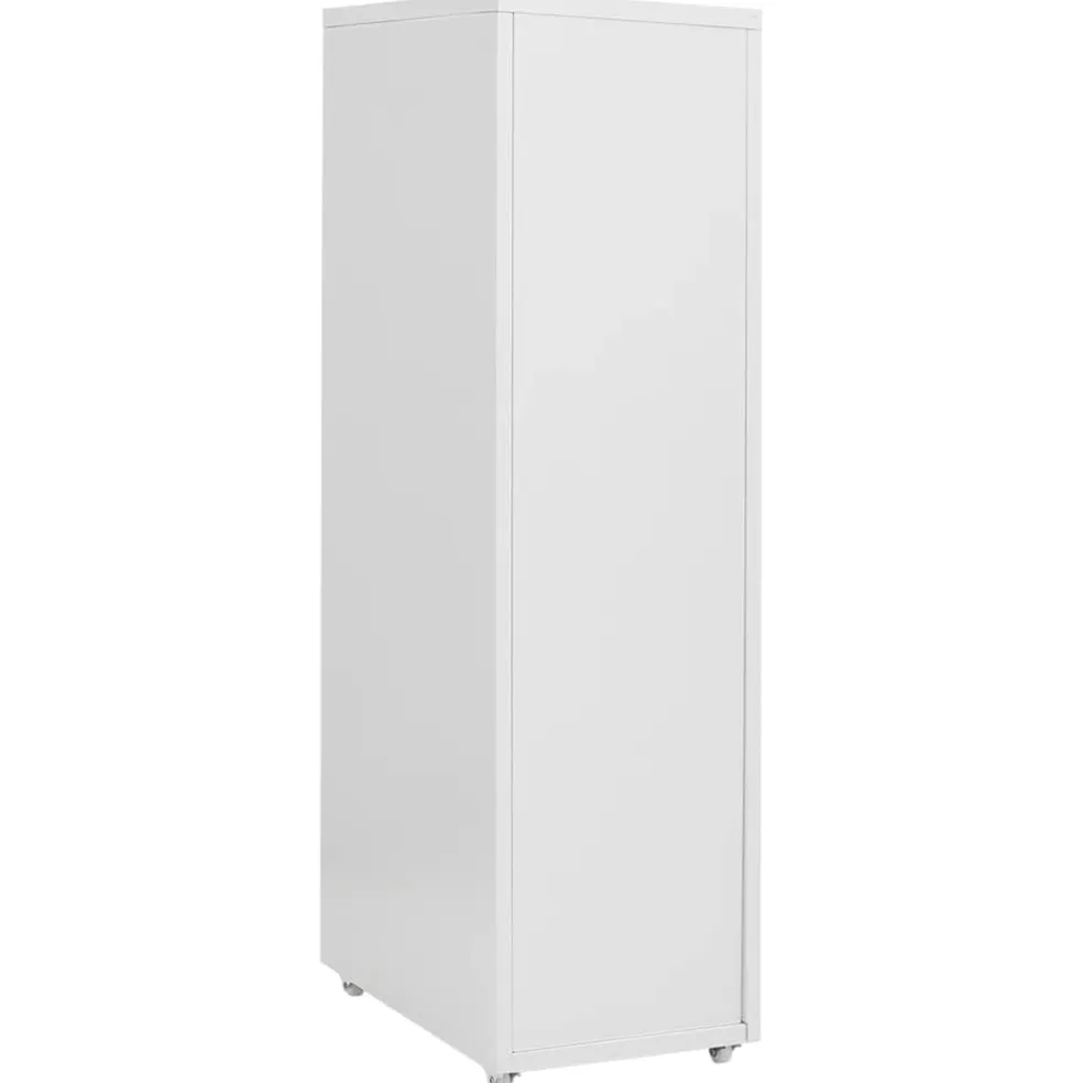 vidaXL Ladeblok verrijdbaar 28x41x109 cm metaal grijs
