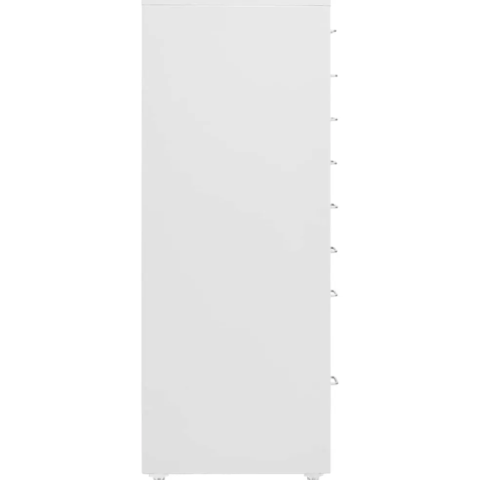 vidaXL Ladeblok verrijdbaar 28x41x109 cm metaal grijs