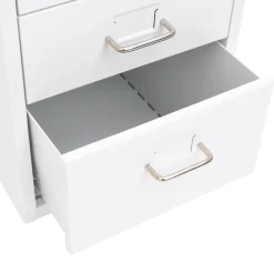 vidaXL Ladeblok verrijdbaar 39x45x67 cm staal antracietkleurig